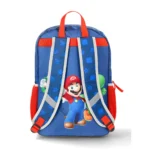 Nintendo Boys' "Game Time" Mario, Yoshi, and Luigi 17" Graphic Backpack, Blue - Image 2