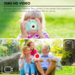 KinderPhoto Digital Camera for Kids - Blue, 3MP, 1080P Video, Games, and More! Merkury Innovations - Image 2