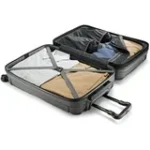 American Tourister Cargo Max 25" Hardside Medium Checked Spinner Luggage Single Piece - Olive - Image 11