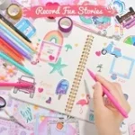 DIY Journal Kit for Girls - DIY Journal Set for Tween & Teen Girls, Gifts for Girls Stationery Set, Scrapbook & Diary Supplies Set, Journaling Art Crafts Kit - Image 2