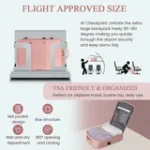 CshidWorld Travel Backpack for Women with USB Charging Port, TSA-Approved Laptop Backpack, Lightweight Carry On Backpack Fit 15.6” Laptop for Weekend Trips, Business Travel & Hiking, Pink - Image 5