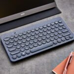 onn Mini Compact Wireless Office Keyboard USB Receiver, 78 Keys, Grey - Image 2