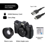 Vivitar 4K Digital Camera, 8x Digital Zoom, 3" LED Display, Bonus Macro Lens, Included SD Card - Image 3