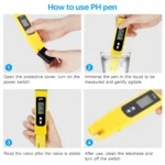 SUPTREE Digital PH Meter Tester for Water Pool- 0.01ph High Accuracy Pen PH Tester for Cosmetic, Lotion, Foods and Water - Image 3