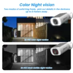 ANRAN Solar Security Cameras Wireless Outdoor, 2K WiFi Surveillance Camera for Home Security with Floodlight, Embedded Solar Panel, Color Night Vision, 2-Way Talk, Waterproof, Work with Alexa - Image 2