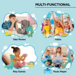 KinderPhoto Digital Camera for Kids - Blue, 3MP, 1080P Video, Games, and More! Merkury Innovations - Image 4