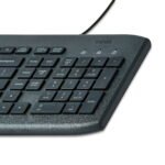onn USB Computer Keyboard with 104-Keys, 5 ft Cable, Windows and Mac Compatible, Gray - Image 4