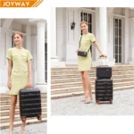Joyway Carry-on Luggage 20" Lightweight Polypropylene Luggage, Hardshell Suitcase with Swivel Wheels - Image 2