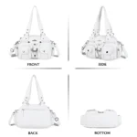Angel Kiss Small Hobo Purses for Women Soft Vegan Leather Shoulder Bags with Crossbody Adjustable Strap - Image 3