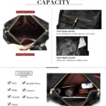 YOMYM PU Leather Backpack Purse For Women Convertible Ladies Fashion Casual Large School Shoulder Bags - Image 3