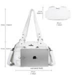 Angel Kiss Small Hobo Purses for Women Soft Vegan Leather Shoulder Bags with Crossbody Adjustable Strap - Image 4