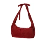 No Boundaries Women's Bow Hobo Bag, Wine - Image 2