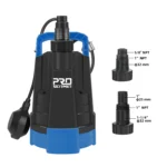 PRO 1HP Water Pump, 3430GPH Submersible Portable Clean Water Pumpe with Automatic Float Switch for Basement Flooding, Draining, Swimming Pool - Image 4