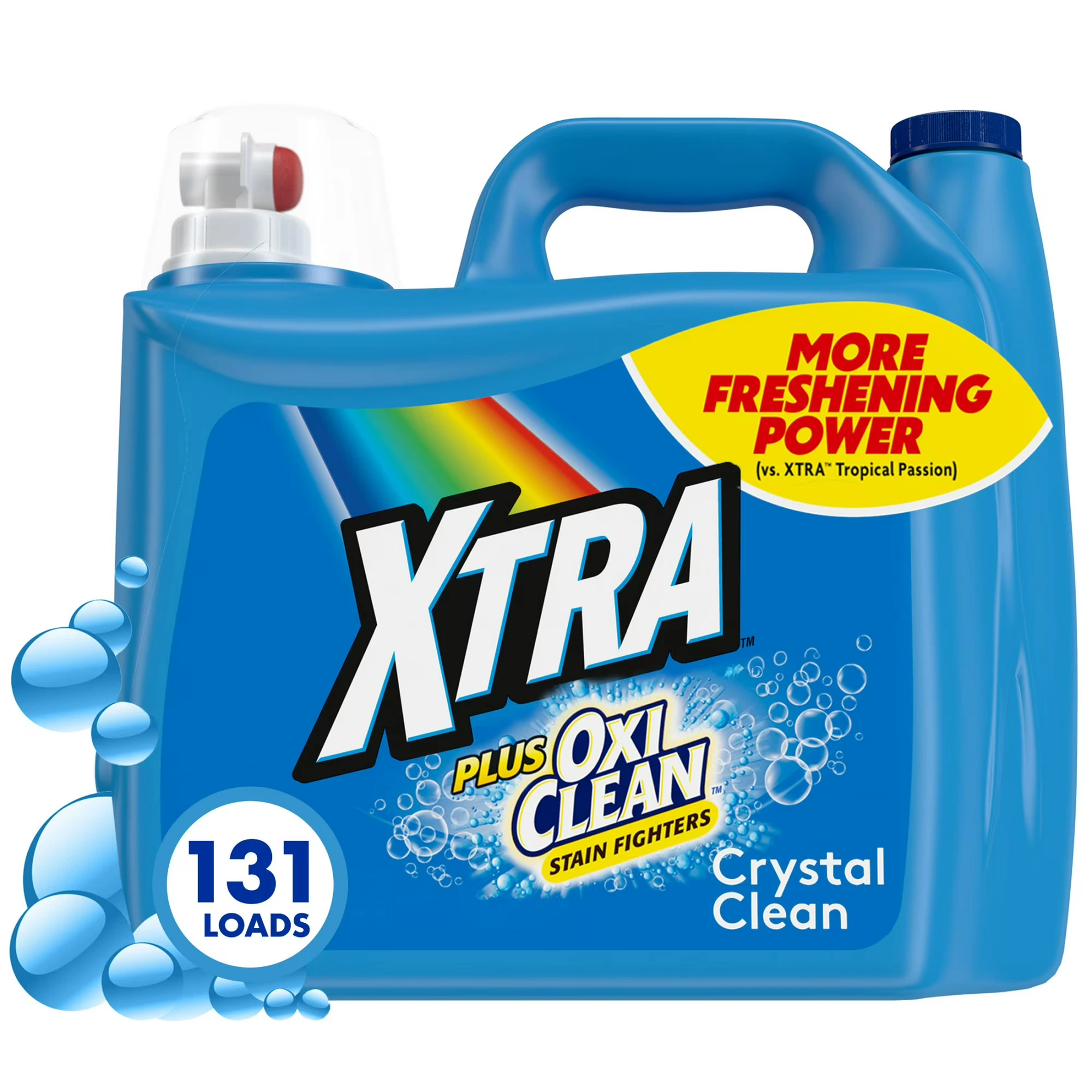 Xtra-Plus-OxiClean-131-Loads-Liquid-Laundry-Detergent-203-1-fl-oz_673629b3-2170-4072-bd36-b23b8f8b819e.e126715738a5eba0d757e442a7338377 Xtra Plus OxiClean, 131 Loads Liquid Laundry Detergent, 203.1 fl oz - Image 1