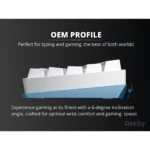 Geeky GK61 SE Gaming Keyboard with RGB LED Backlit, White - Image 2