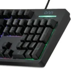 onn Wired LED Gaming Keyboard, Backlit, Gray - Image 4