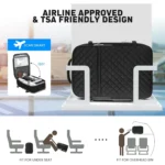 Travel Backpacks For Women And Men, Flight Approved Carry On Backpack, Water Resistant Large Casual Daypack Fit 17 Inch Laptop with USB Charging Port, The Best Gift Choice For Christmas - Image 4