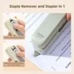 deli Stapler, Desktop Staplers, Office Stapler, 40 Sheet Capacity with Integrated Staple Remover, Green - Image 6