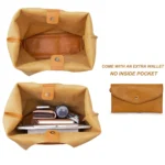 Montana West Slouchy Hobo Bags for Women Soft Designer Shoulder Purses Ladies Top Handle Handbag, Tawny Brown - Image 4