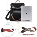 YOMYM PU Leather Backpack Purse For Women Convertible Ladies Fashion Casual Large School Shoulder Bags - Image 7