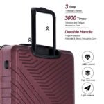 Travelhouse 3 Piece Hardshell Luggage Set Hardside Lightweight Suitcase with TSA Lock Spinner Wheels 20in24in28in.(Black) (Copy) - Image 6