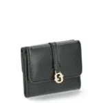 Time and Tru Women's Thea Double Sided Trifold Wallet, Black - Image 3