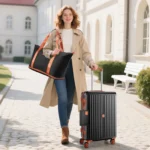 COBIZI Carry on Luggage Sets Hardside 20'' Carry on Suitcase with Spinner Wheels&TSA Lock,Lightweight 3 Piece Luggage Sets Black - Image 7