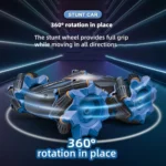 kibhous RC Stunt Car, 360° Spins Remote Control Car, 4WD RC Car with Lights Toy Gift for Boys Girls Kids - Image 8
