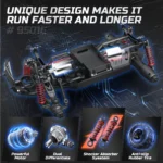 JoyStone High Speed RC Car, 1:16 Scale 30+MPH Remote Control Monster Truck All Terrain Off-Road Truck, 4WD Electric Vehicle Hobby Toy with 2 Batteries for Kids Adults - Image 7