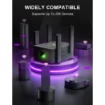 KIDSNADO 2025 WiFi Extender – Dual-Band 2.4GHz & 5GHz Signal Booster, Up to 1200Mbps, Covers 9,800 Sq.ft - Image 3