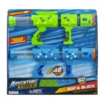 Adventure Force Pop & Block Foam Ball Blaster Set – 2 Pump-Action Blasters with 48 Balls, Ages 6+ - Image 5