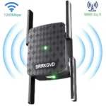KIDSNADO 2025 WiFi Extender – Dual-Band 2.4GHz & 5GHz Signal Booster, Up to 1200Mbps, Covers 9,800 Sq.ft