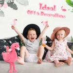 MorisMos 18″ Plush Flamingo Set – Mommy Flamingo with 4 Baby Plush Toys – Soft & Cuddly Stuffed Animals for Kids - Image 3