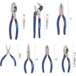 WORKPRO 7-Piece Pliers Set – Groove Joint, Long Nose, Slip Joint, Linesman & Diagonal Pliers for DIY, Home, and Professional Use - Image 4