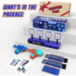 ABSOKE Electronic Shooting Target Set with 2 Foam Blasters – Outdoor Toy Gift for Kids (Ages 6-12) - Image 3