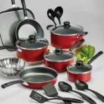 Tramontina Primaware 18-Piece Non-Stick Cookware Set – Stay-Cool Handles, Tempered Glass Lids, Dishwasher Safe