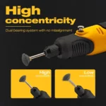 Mini Cordless Rotary Tool Kit – 3-Speed 3.7V USB Rechargeable Power Tool with 57 Accessories for Sanding, Polishing, Drilling, Engraving, and DIY Crafts - Image 6