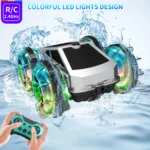 UUGEE 2.4GHz 4WD Amphibious Remote Control Car & Boat – 360° Stunt RC Truck with LED Lights, All-Terrain RC Vehicle for Boys & Girls Ages 8+, Birthday & Christmas Gift - Image 6