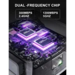 KIDSNADO 2025 WiFi Extender – Dual-Band 2.4GHz & 5GHz Signal Booster, Up to 1200Mbps, Covers 9,800 Sq.ft - Image 4