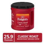 Folgers Classic Roast Ground Coffee, Medium Roast, 25.9 Oz. Canister - Image 2