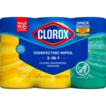 Clorox Disinfecting and Cleaning Wipes – Crisp Lemon & Fresh Scent, 75 Count Each, 3 Pack | Kills 99.9% of Germs & Bacteria