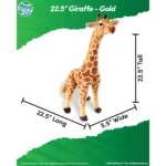 Real Planet 18.8″ Tan Lion Cub Plush – Realistic Cuddly Stuffed Animal & STEM Learning Gift (Copy) - Image 6