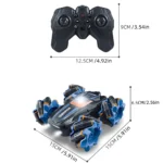 kibhous RC Stunt Car, 360° Spins Remote Control Car, 4WD RC Car with Lights Toy Gift for Boys Girls Kids - Image 5