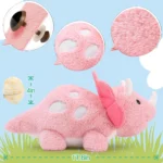 MaoGoLan 17.6″ Plush Dinosaur Set – Mommy Triceratops with 3 Baby Dinosaurs – Soft Stuffed Animals for Kids - Image 7