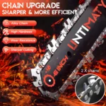 UNTIMATY 6" Mini Cordless Chainsaw – Handheld Wood Cutter with 2 Batteries & 2 Chains for Tree Trimming and DIY Projects - Image 4