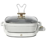 Beautiful 5-in-1 Electric Skillet with Glass Lid – Expandable to 7 Qt | Black Sesame | Versatile Cooking by Drew Barrymore