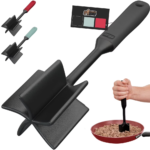 GORILLA GRIP 5-Blade Food Chopper & Meat Masher – Heat Resistant, Soft Grip