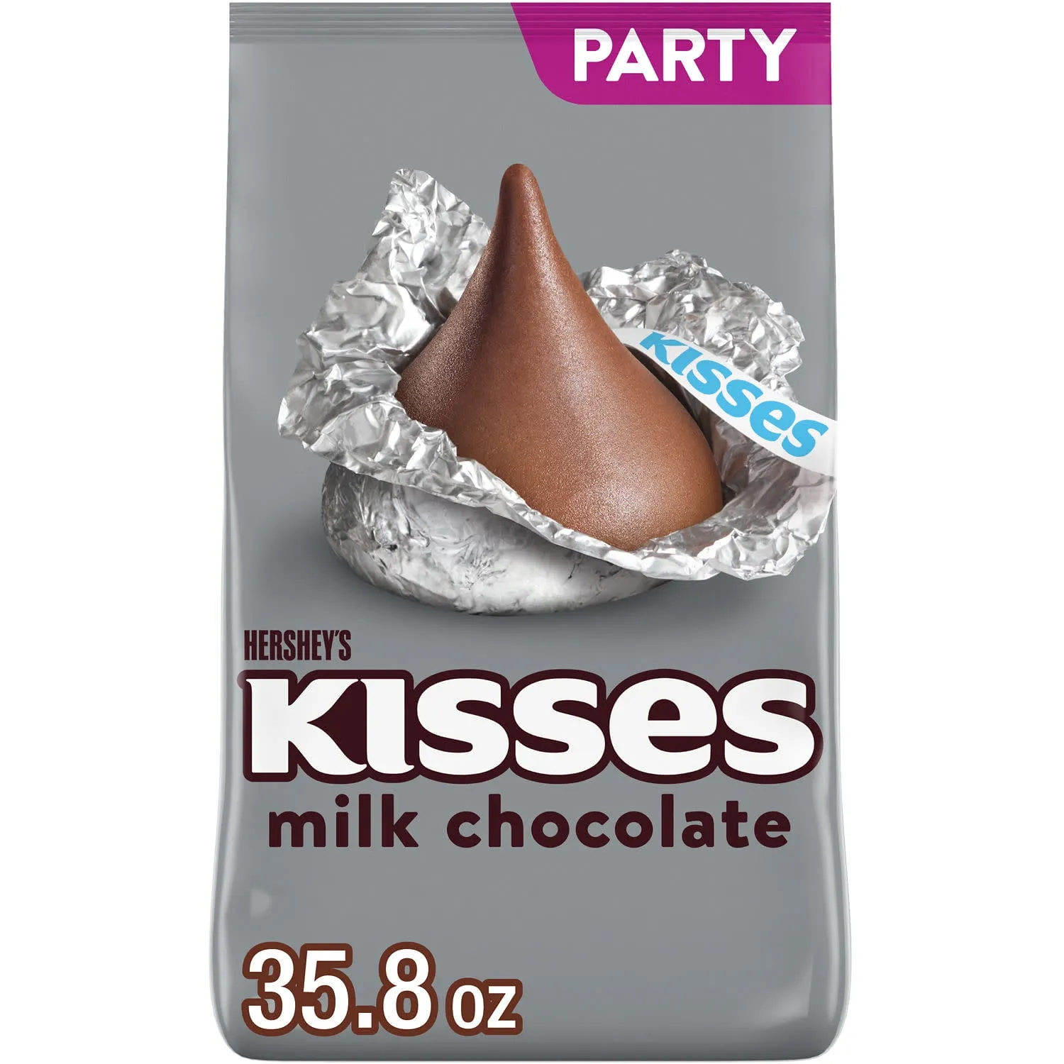 Hershey-s-Kisses-Milk-Chocolate Hershey's Kisses Milk Chocolate Candy – Party Pack 35.8 oz, Classic Bite-Sized Treats - Image 1