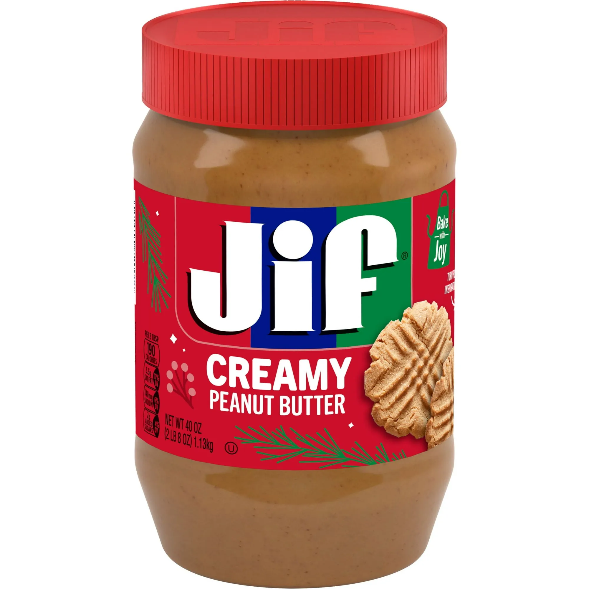Jif-Creamy-Peanut-Butter-40-Ounc Jif Creamy Peanut Butter – 40 oz Jar, Smooth, Rich & Protein-Packed Spread - Image 1