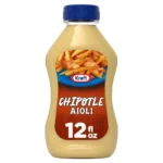 Kraft Chipotle Aioli – 12 fl oz, Creamy & Spicy Sauce for Sandwiches and Dips
